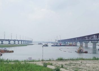 যমুনা নদীর ওপর নির্মাণাধীন রেল সেতুর ৯৪ শতাংশ কাজ সম্পন্ন