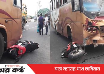 টাঙ্গাইলে বাস চাপায় দুই মোটর সাইকেল আরোহী নিহত