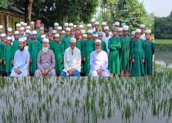 টাঙ্গাইলের মধুপুরে এতিমখানার ৬০ বিঘা জমির ধান তলিয়ে গেছে