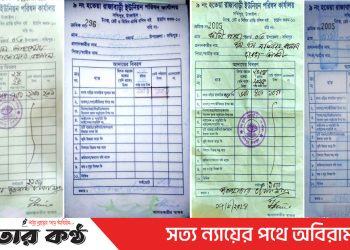 কর আদায়ে মূল রশিদ ও কার্বন কপিতে গড়মিল: লাখ লাখ টাকা গায়েব