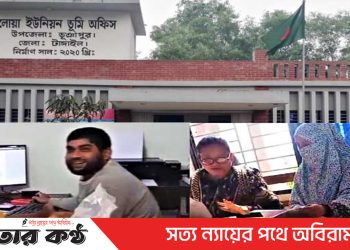 ভূঞাপুর অলোয়া ভূমি অফিসে কর্মচারী সেজে মানুষের পকেট কাটছে